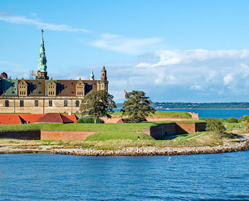 Danemark, forteresse de Konborg sur la presqu'île d'Elseneur