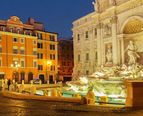 Rome, la légendaire fontaine de Trevi